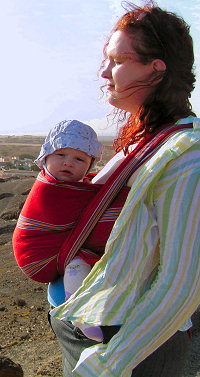 Tina und Flo über Espargos (Sal)